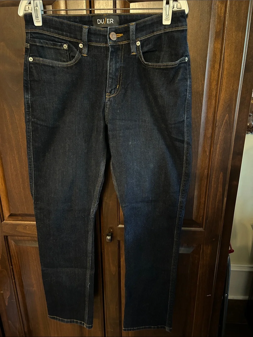 DU/ER Sz 30x30 Men's Dark Blue Straight Leg L2X Jeans